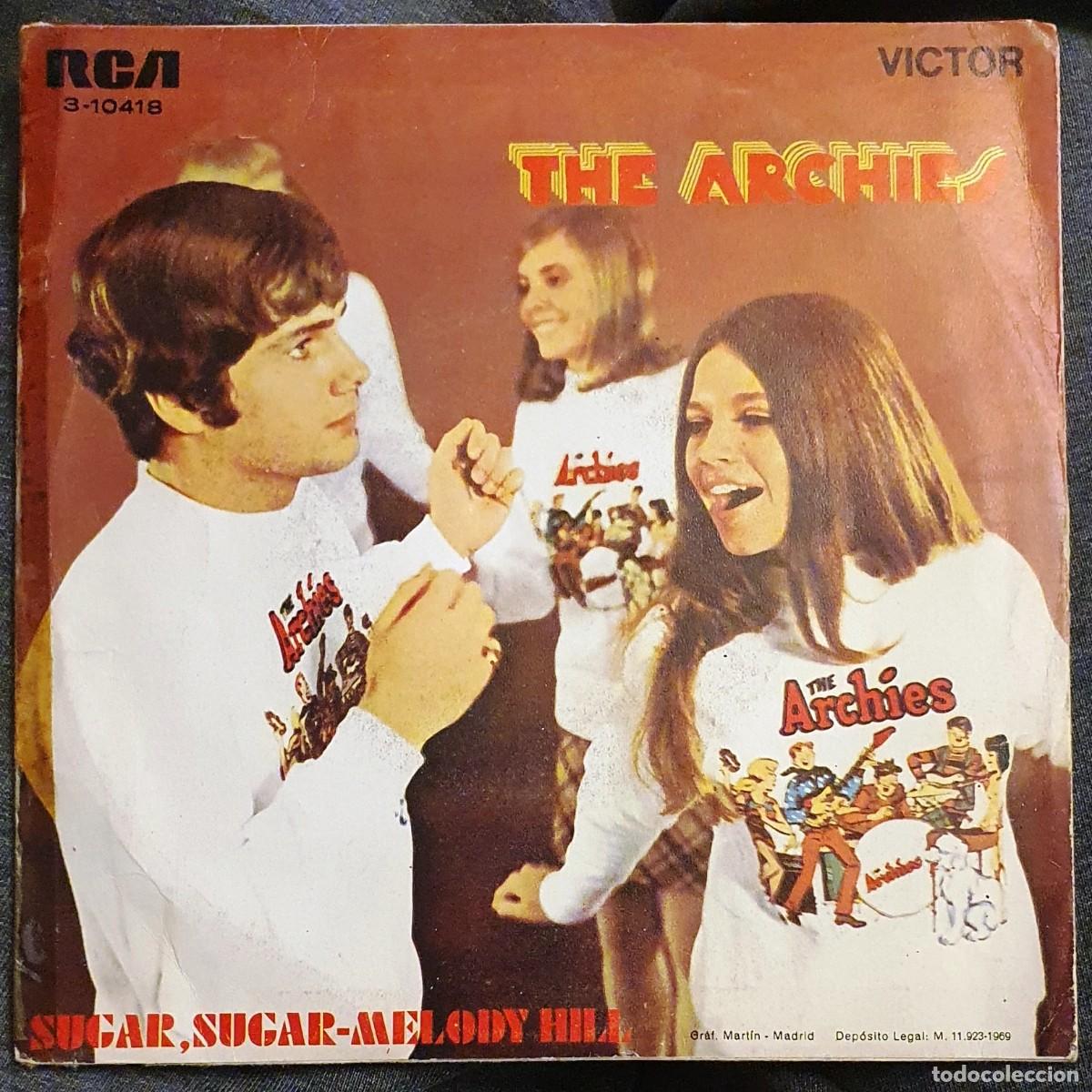 Discos de vinilo: DISCO SINGLES THE ARCHIES. SUGAR SUGAR. - Foto 2