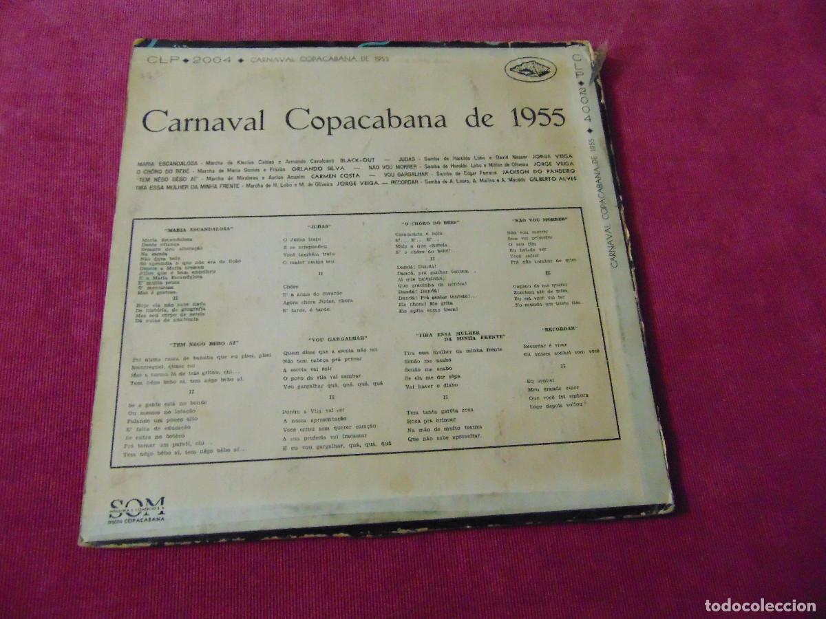 Discos de vinilo: CARNAVAL COPACABANA DE 1955 - LP 10 - BRASIL - Foto 3