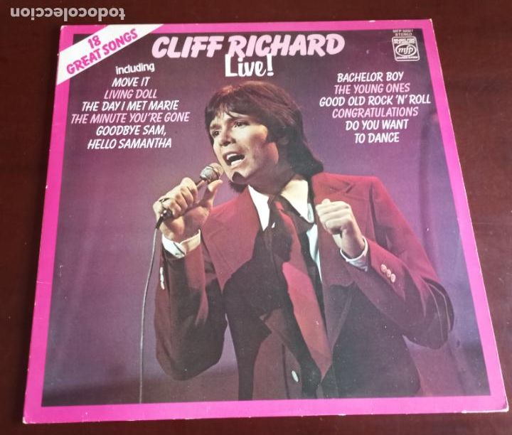 Discos de vinilo: CLIFF RICHARD - LIVE - LP - 1976 - UK - Foto 1