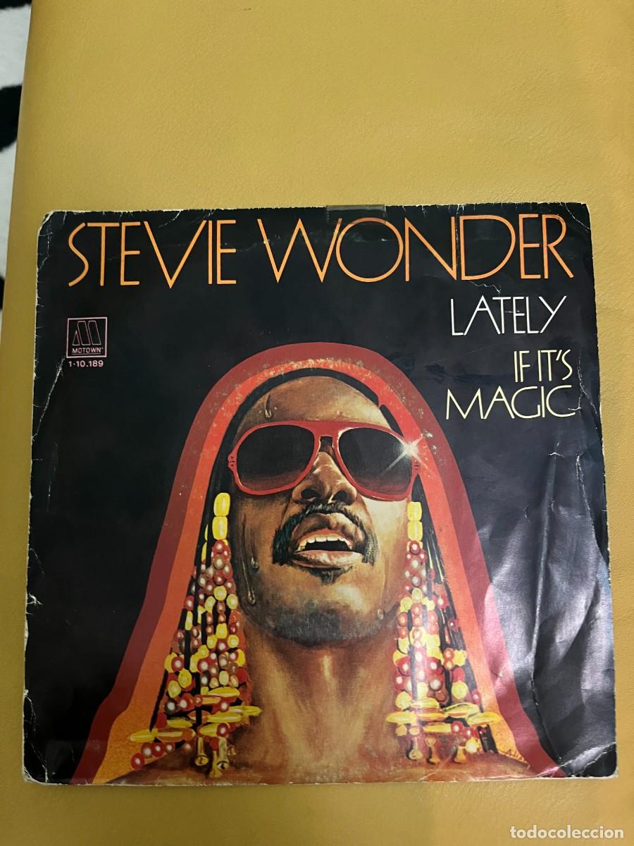 Discos de vinilo: Stevie Wonder &lrm;&ndash; Lately / If Its Magic - Foto 1