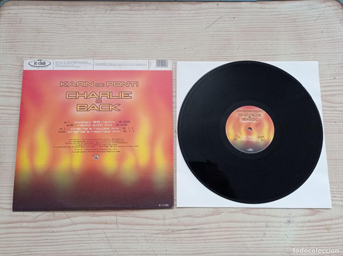 Discos de vinilo: Karin De Ponti - Charlie Is Back - Maxi Single - Foto 2