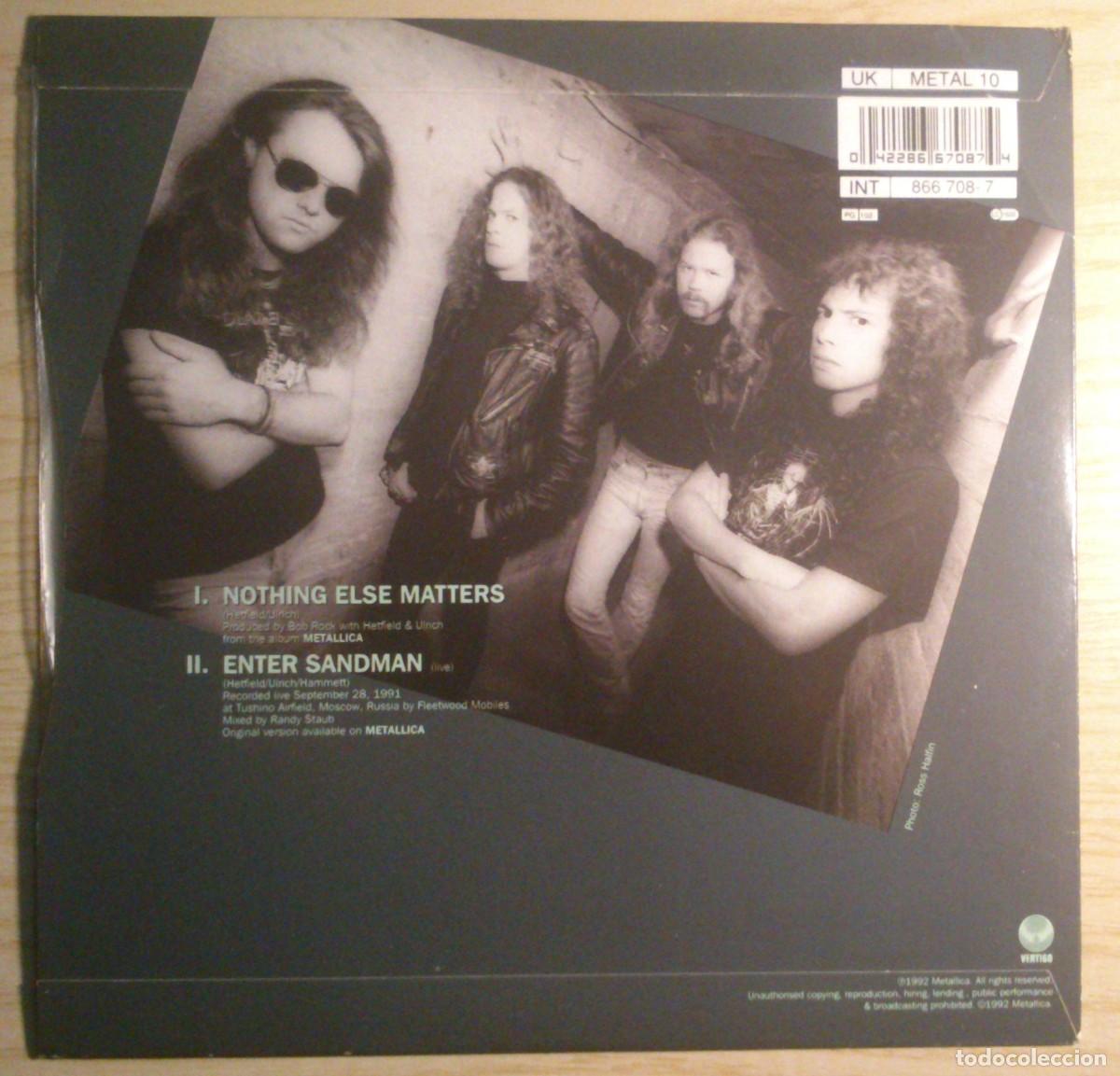 Discos de vinilo: METALLICA NOTHING ELSE MATTERS - Foto 2