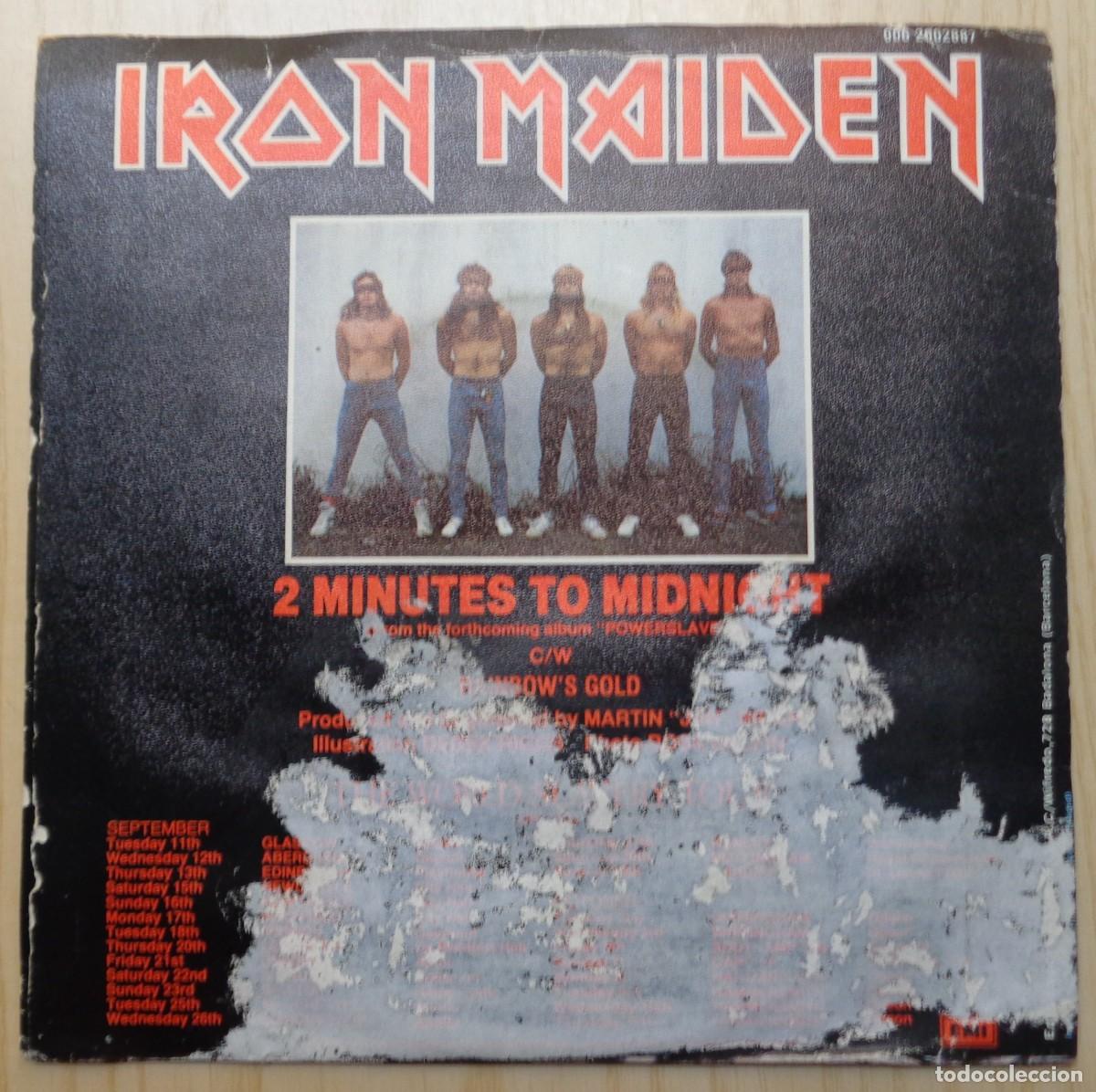 Discos de vinilo: IRON MAIDEN 2 MINUTES TO MIDNIGHT - Foto 2