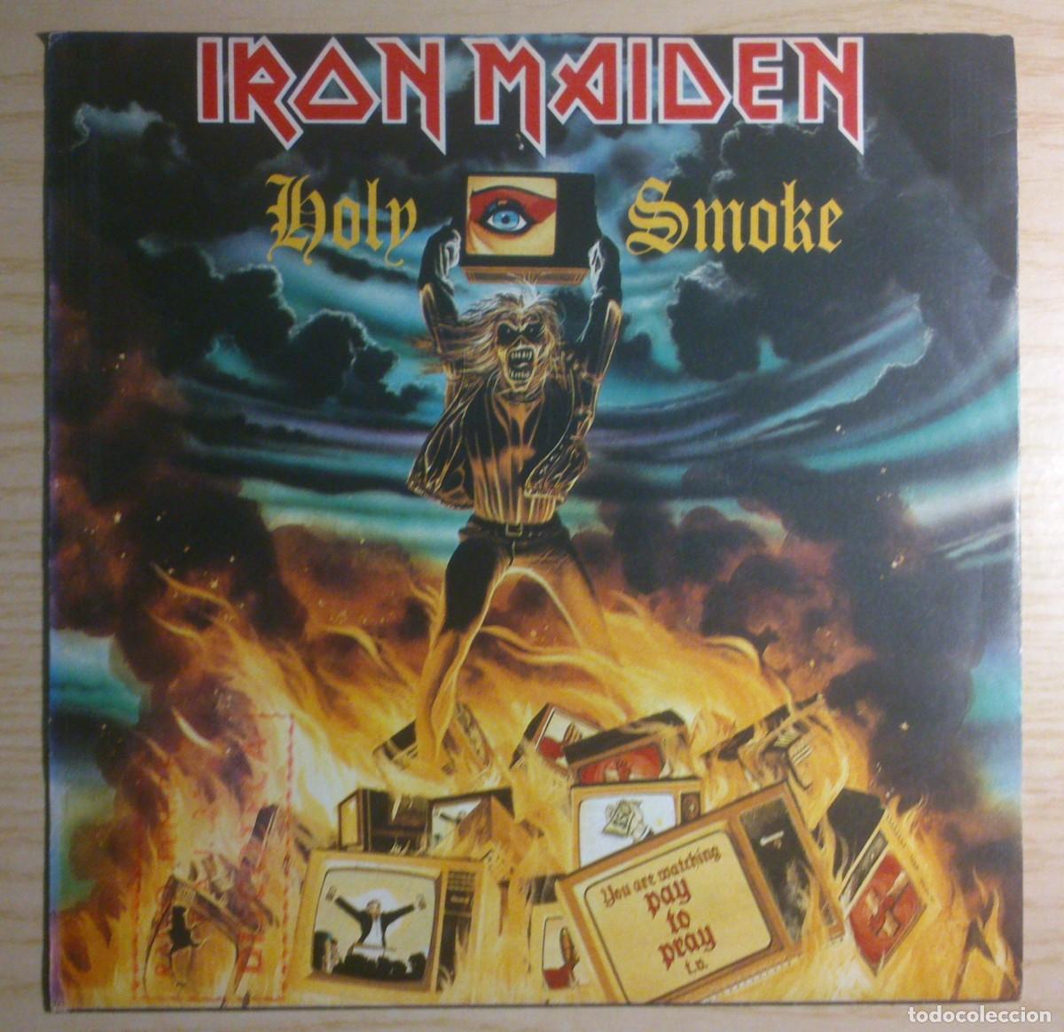 Discos de vinilo: IRON MAIDEN HOLY SMOKE - Foto 1