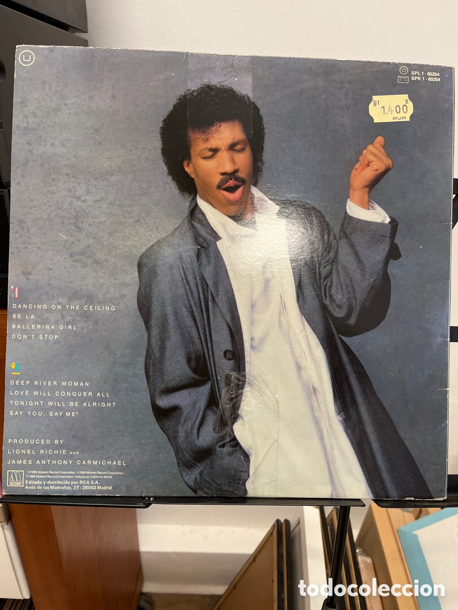 Discos de vinilo: Lionel Richie. Dancing on the Ceiling. LP - Foto 2