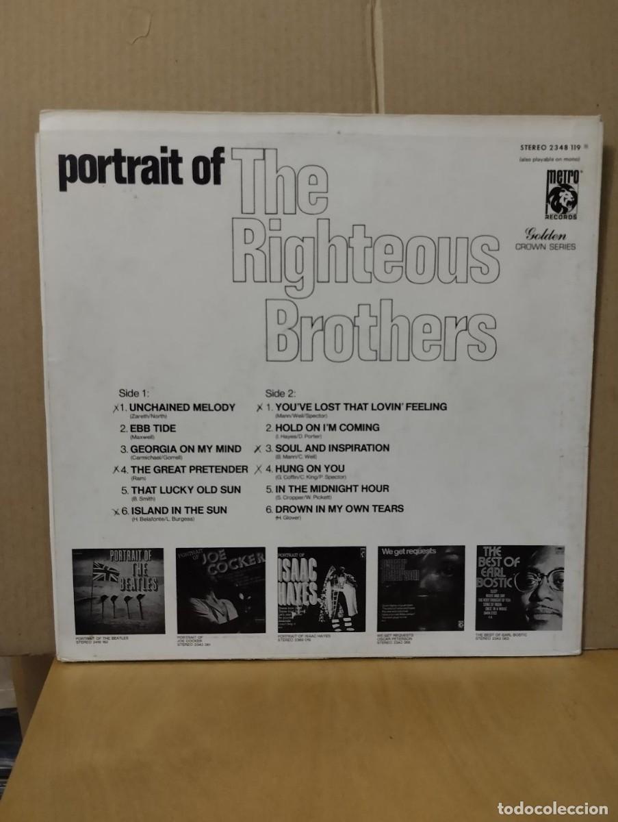 Discos de vinilo: THE RIGHTEOUS BROTHERS ---- PORTRAIT OF - Foto 2