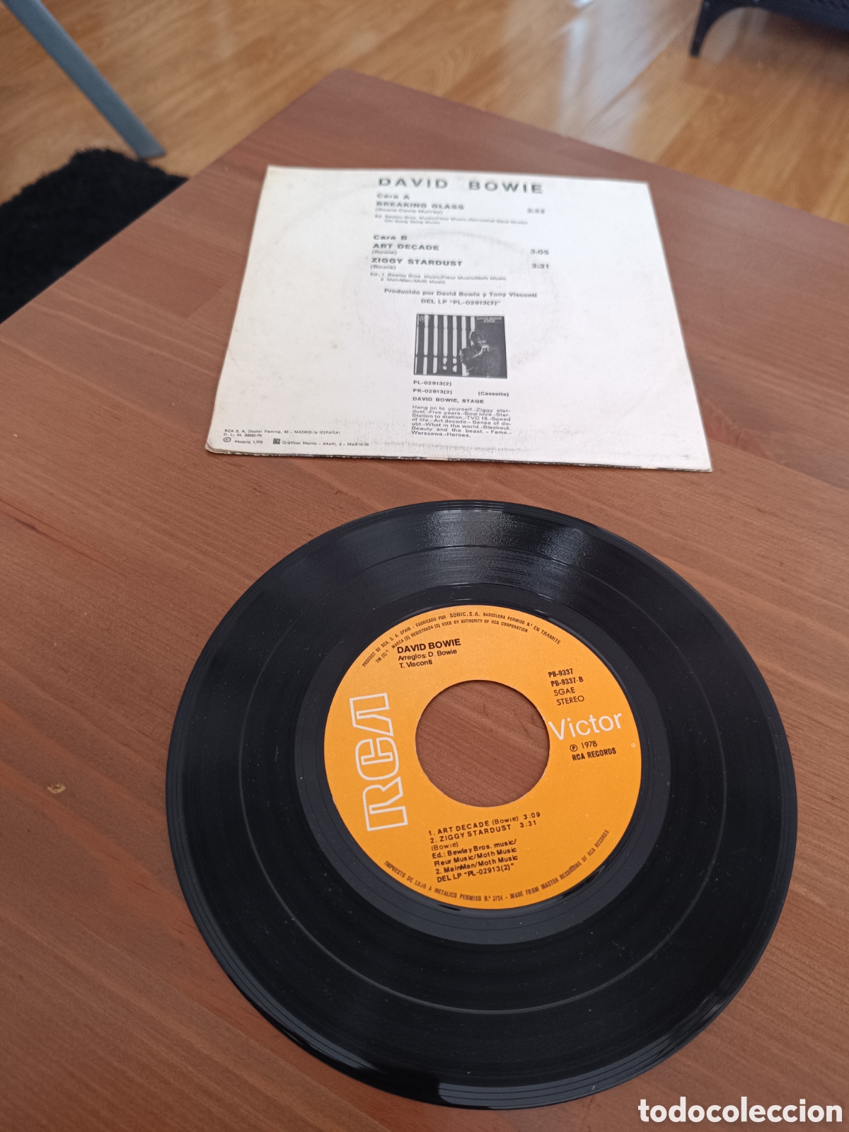 Discos de vinilo: SINGLE David Bowie STAGE RCA - Foto 2