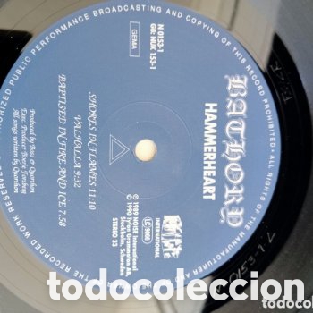 Discos de vinilo: Bathory - Hammerheart / LP Vinilo Original 1990 - Foto 12