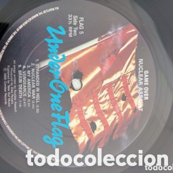 Discos de vinilo: Nuclear Assault - Game Over, LP Vinilo, 1986, FLAG 5 - Foto 3