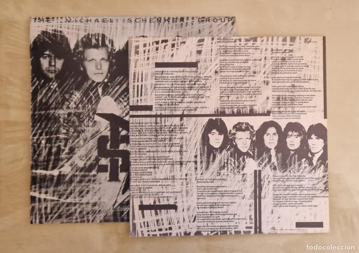 Discos de vinilo: THE MICHAEL SCHENKER GROUP LP 1981 (CHRYSALIS) ESPA&Ntilde;A - Foto 2