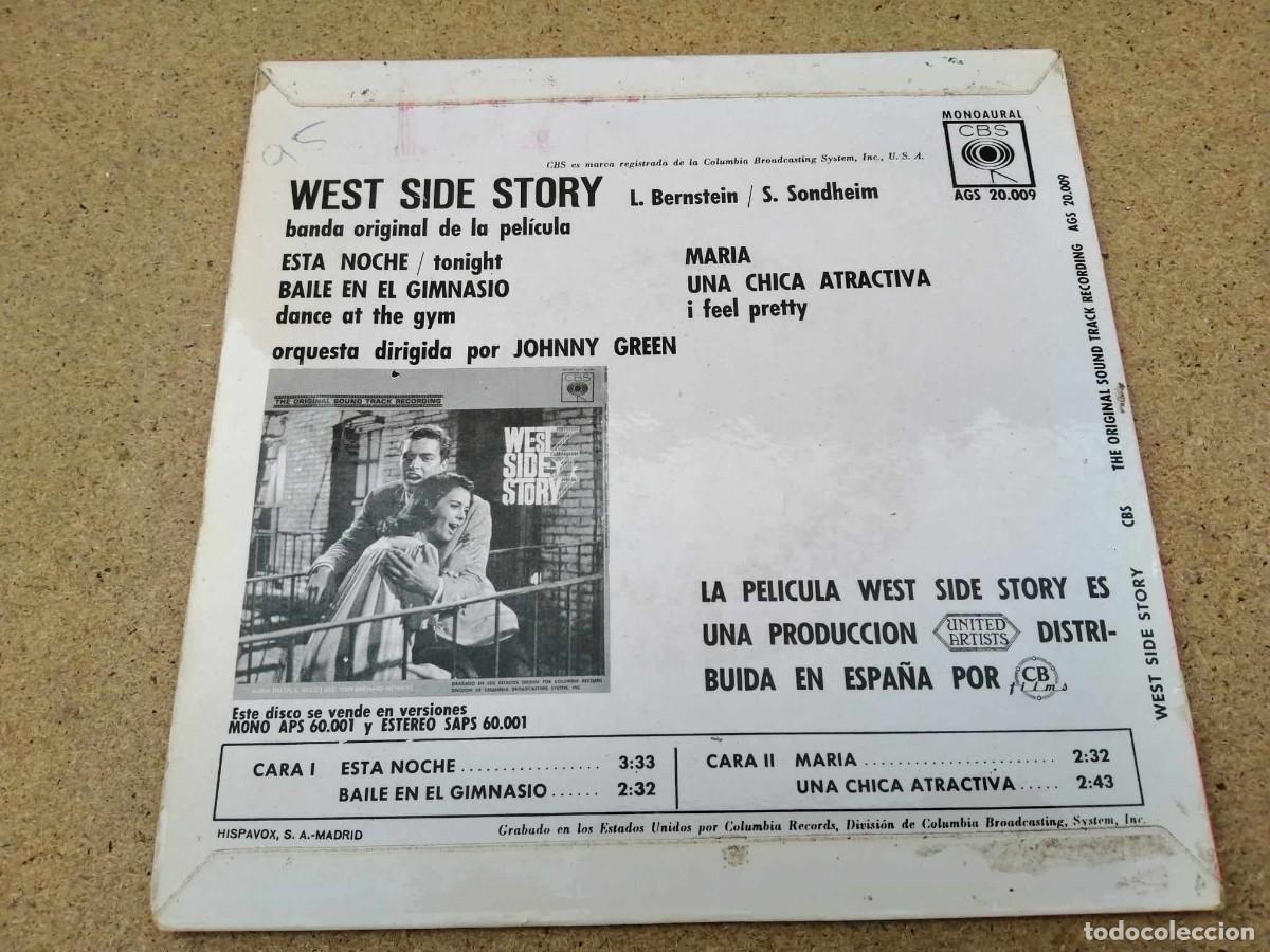 Discos de vinilo: DISCO SINGLE. WEST SIDE STORY - Foto 2