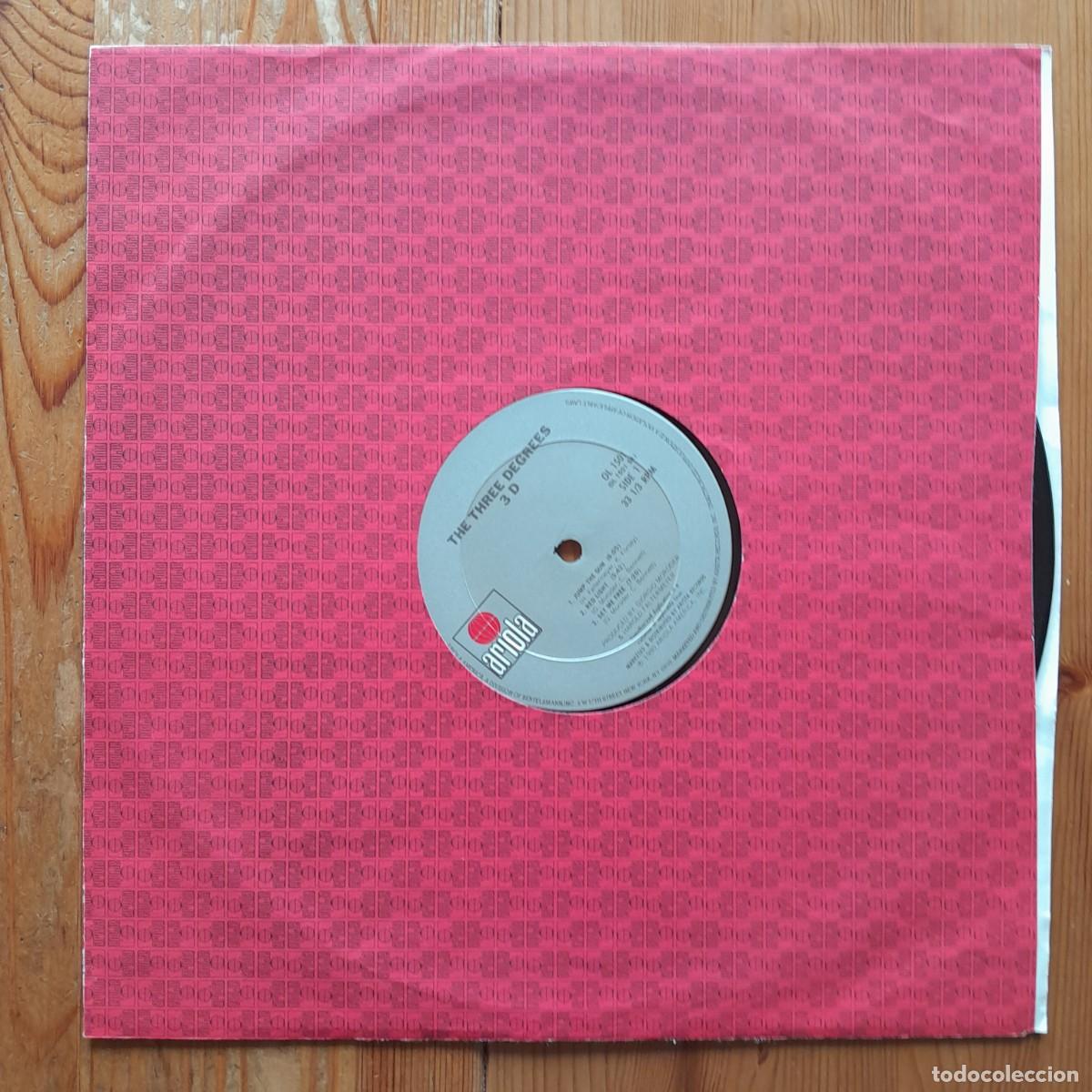 Discos de vinilo: THE THREE DEGREES : THREE D [ARIOLA - USA 1980] LP - Foto 3