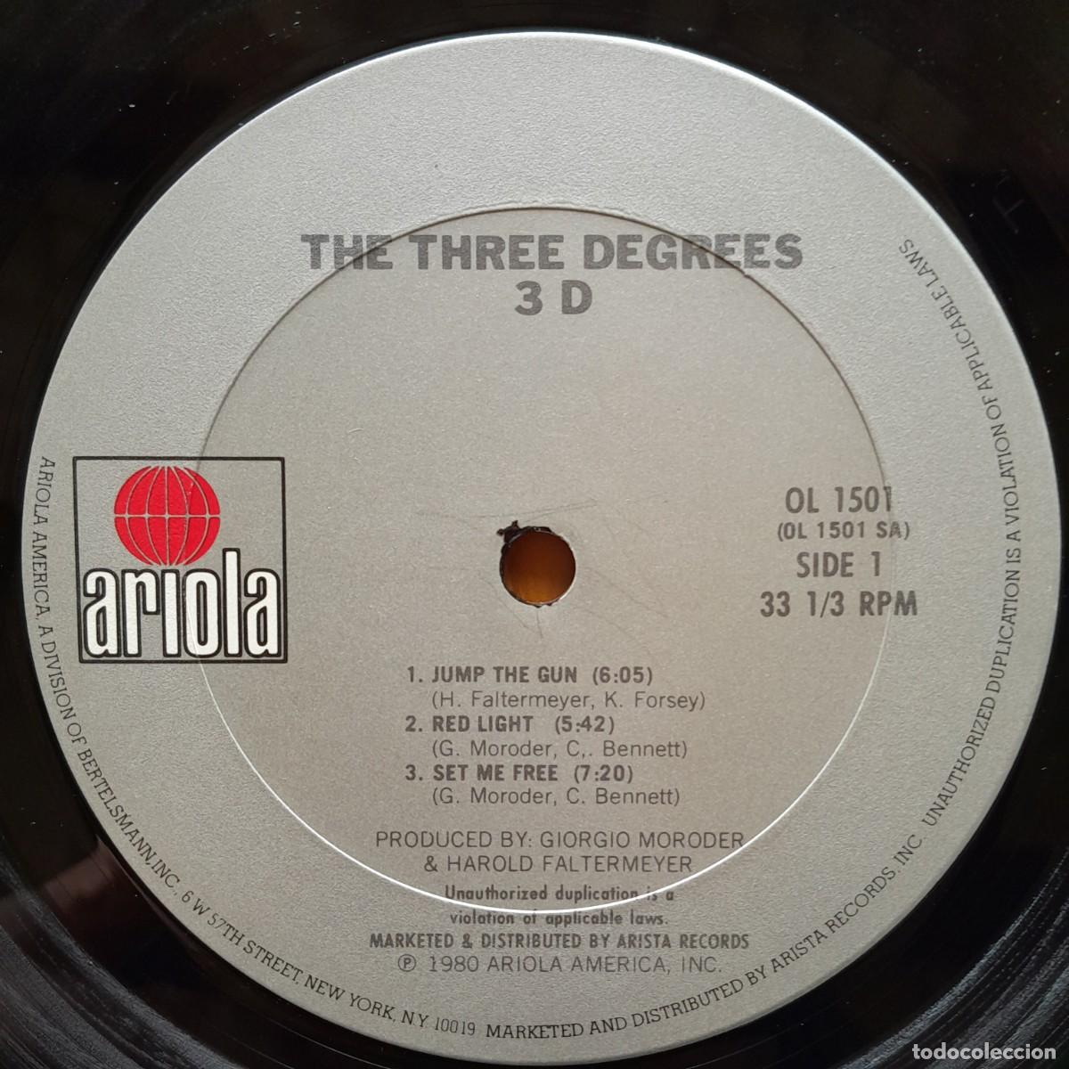 Discos de vinilo: THE THREE DEGREES : THREE D [ARIOLA - USA 1980] LP - Foto 4