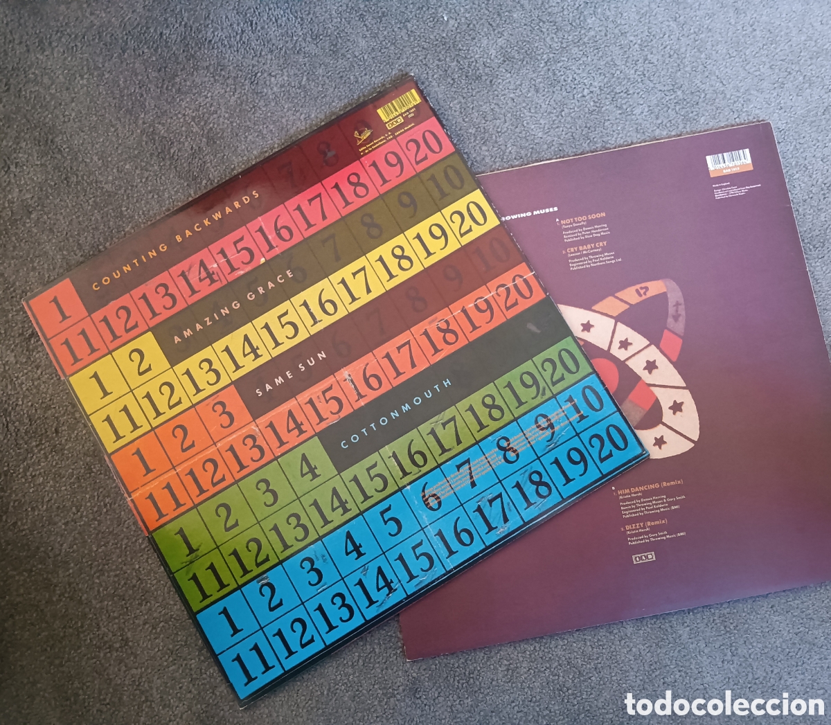 Discos de vinilo: Throwing Muses, 1990 y 1991 - Not too soon y Counting backwards - Foto 2