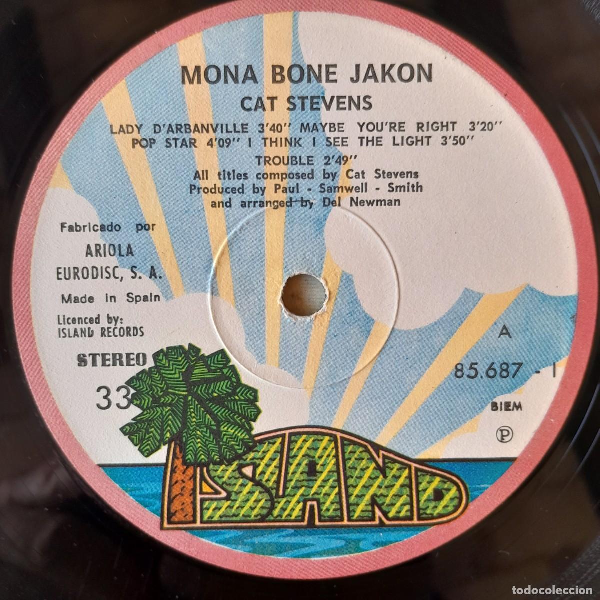 Discos de vinilo: CAT STEVENS : MONA BONE JAKON [ISLAND - ESP 1972] LP - Foto 3