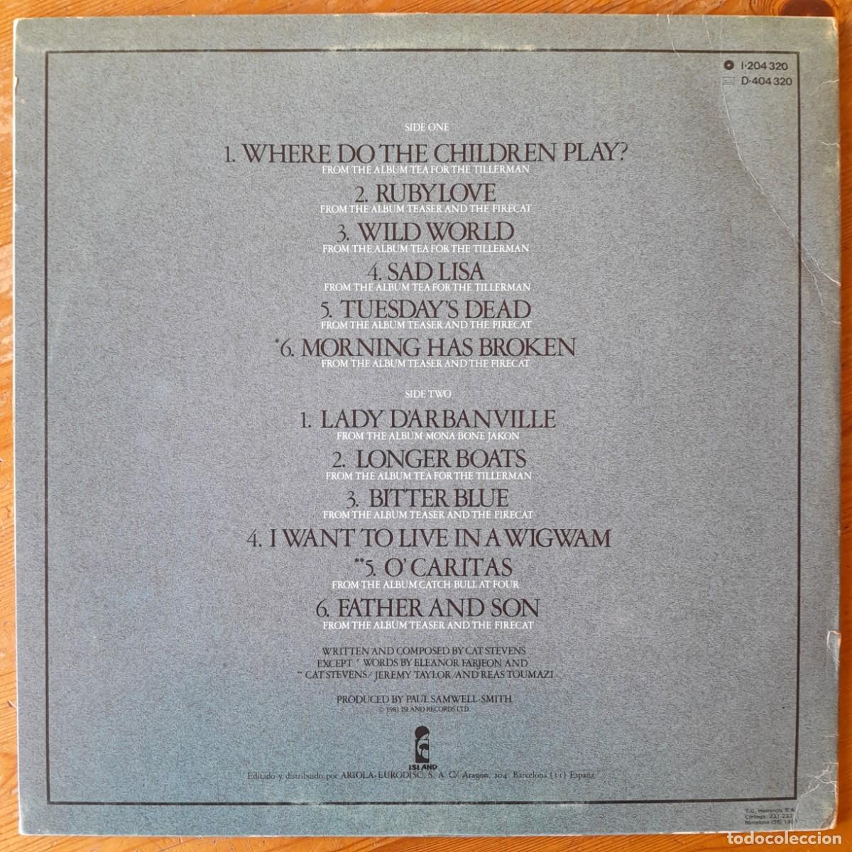 Discos de vinilo: CAT STEVENS : MORNING HAS BROKEN [ISLAND - ESP 1981] LP - Foto 2