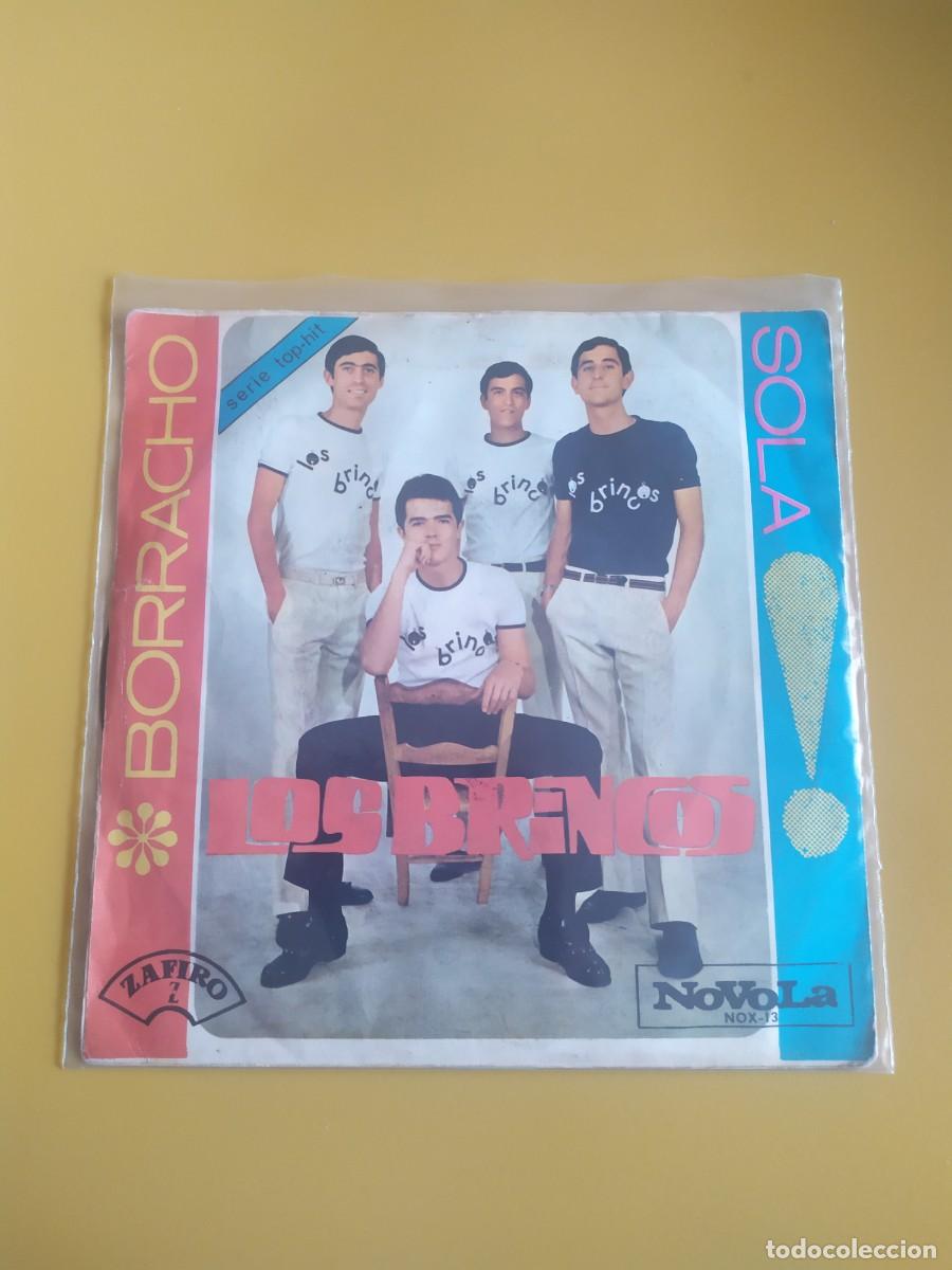 Discos de vinilo: Los Brincos - Borracho / Sola 1965 - Foto 1