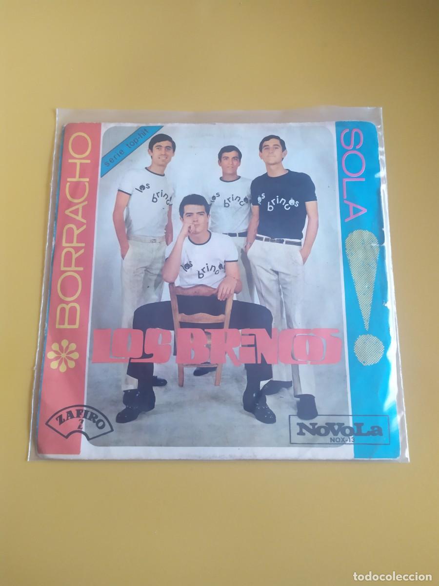 Discos de vinilo: Los Brincos - Borracho / Sola 1965 - Foto 2