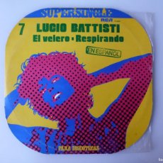 Discos de vinilo: LUCIO BATTISTI - RESPIRANDO · EL VELERO (MAXISINGLE RCA 1977) EN ESPAÑOL