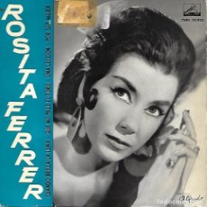 Discos de vinilo: ROSITA FERRER - CUANDO BRILLA LA LUNA / QUE ME PILLE EL TORO / UNA LECCION / POR SER MUJER - 1963