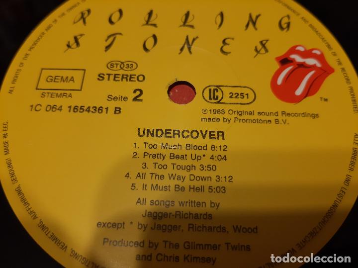 Discos de vinilo: THE ROLLING STONES -UNDERCOVER- (1983) LP DISCO VINILO - Foto 3