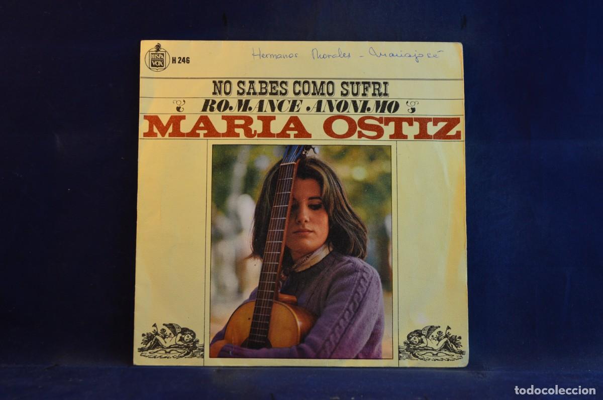 Discos de vinilo: MARIA OSTIZ - NO SABE COMO SUFRI - SINGLE - Foto 1