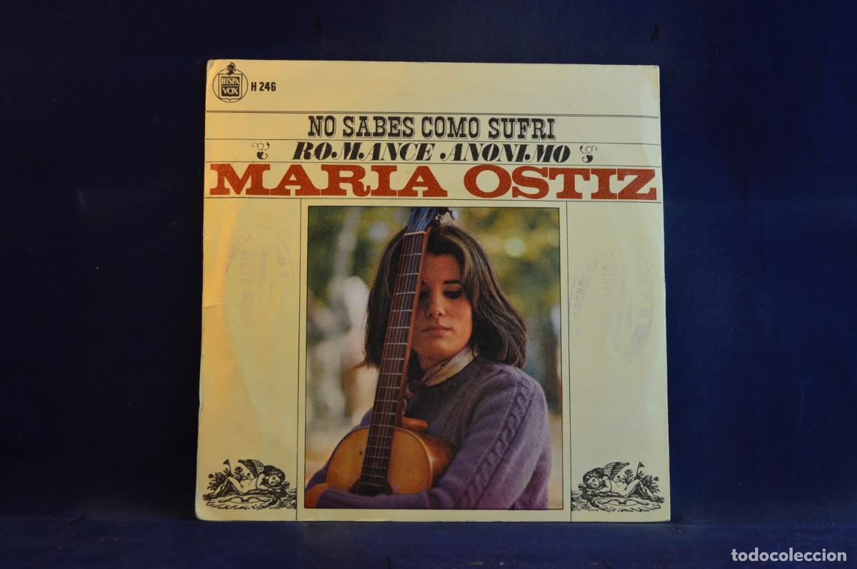 Discos de vinilo: MARIA OSTIZ - NO SABE COMO SUFRI - SINGLE - Foto 2