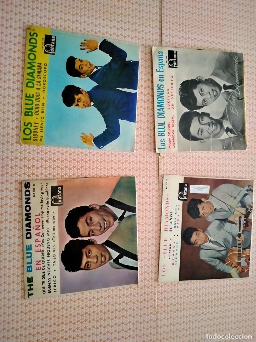 Discos de vinilo: vinilos single de los blue diamods - Foto 1