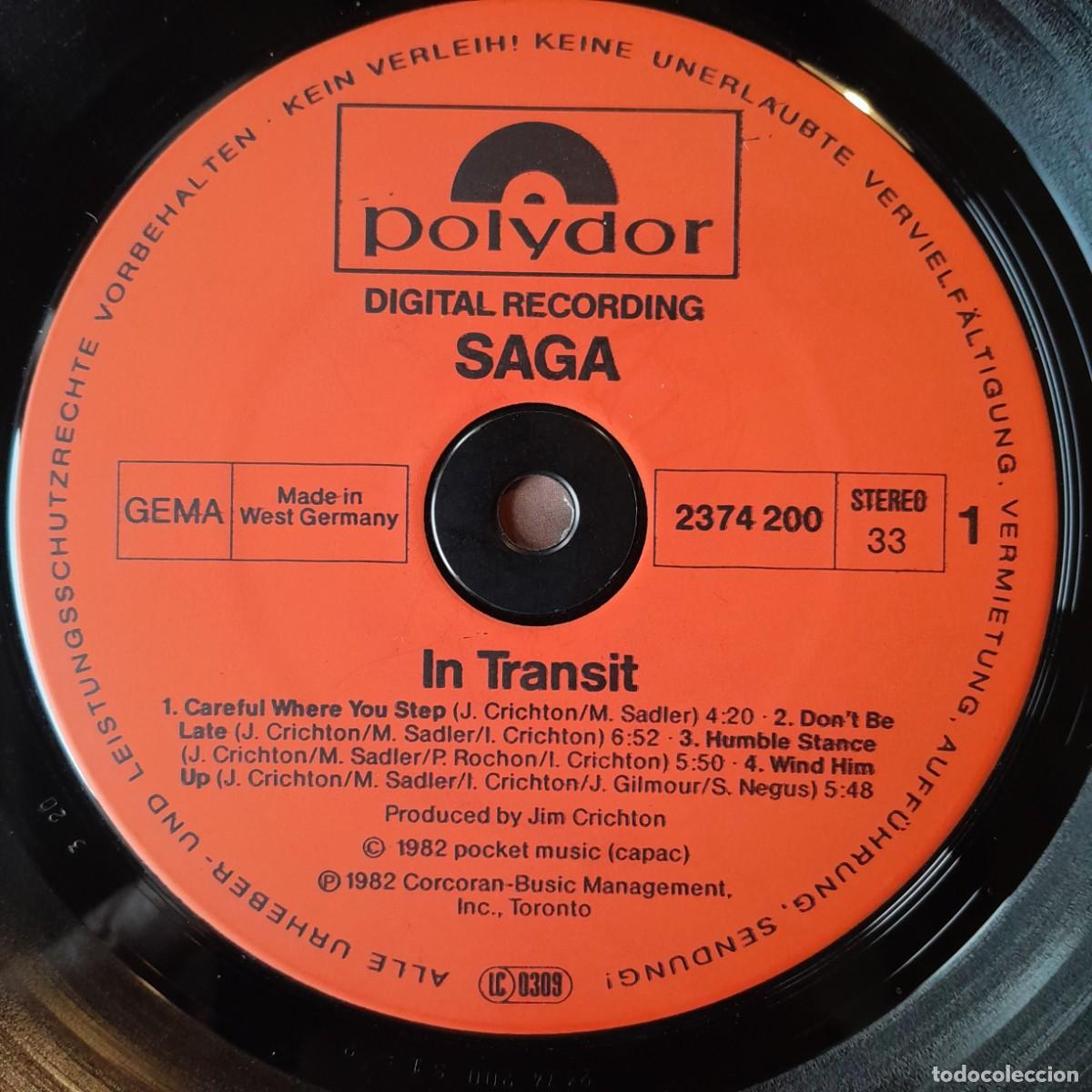 Discos de vinilo: SAGA : IN TRANSIT [POLYDOR - DEU 1982] LP - Foto 4