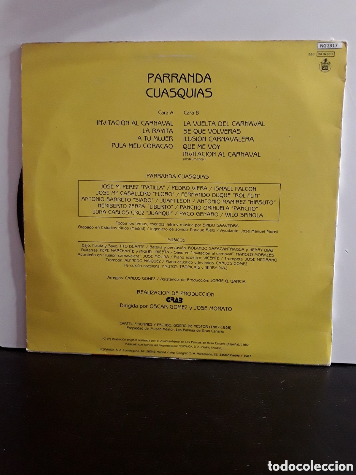 Discos de vinilo: Parranda Cuasquias &lrm;&ndash; Invitacion al Carnaval - Foto 2
