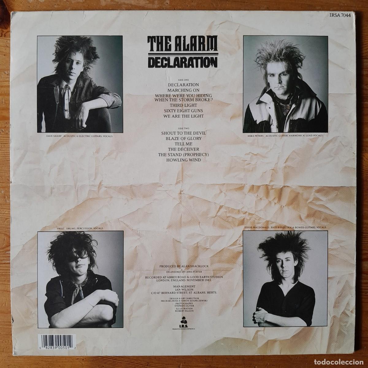 Discos de vinilo: THE ALARM : DECLARATION [IRS - UK 1984] LP - Foto 2