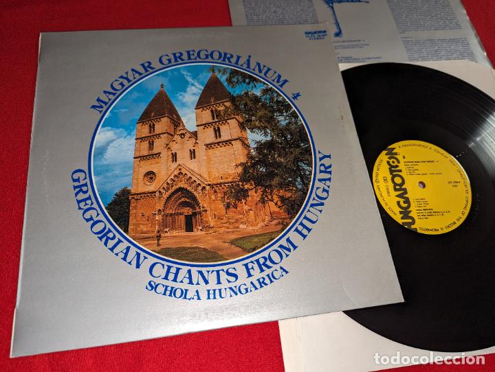 Vinyl records: SCHOLA HUNGARICA Gregorian chants from Hungary/Magyar gregroria num 4 LP 1980 Hungaroton HUNGARY