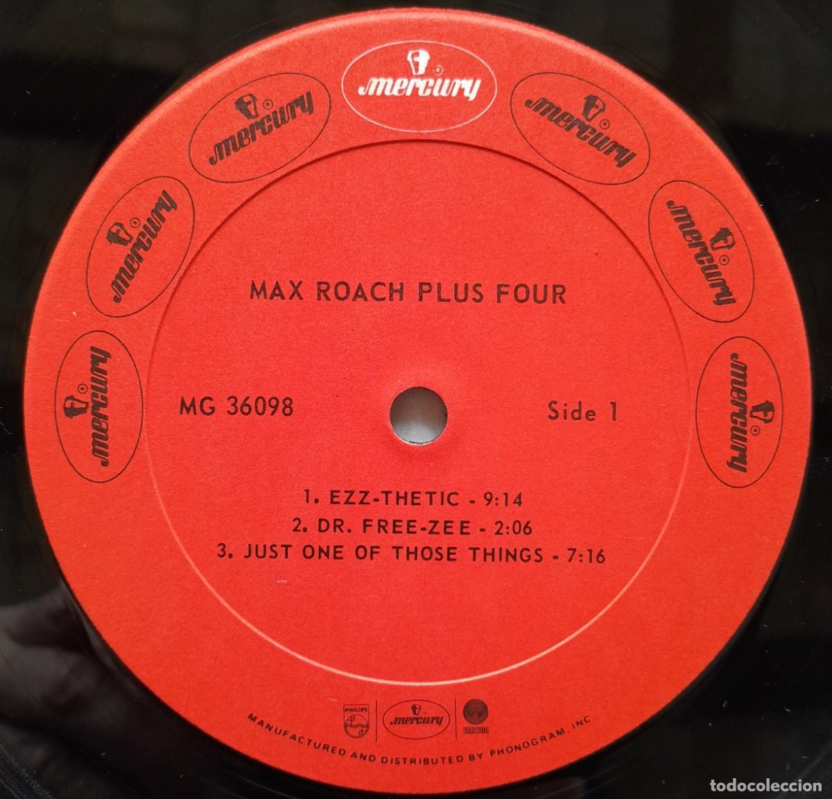 Discos de vinilo: MAX ROACH : PLUS FOUR [EMARCY - USA 198?] LP - Foto 3