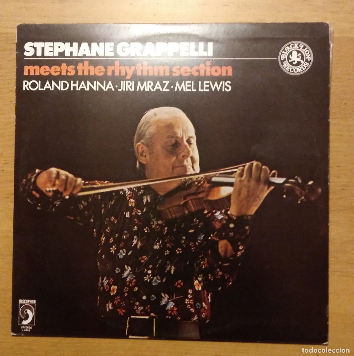 Discos de vinilo: ST&Eacute;PHANE GRAPPELLI: &rdquo;ST&Eacute;PHANE GRAPPELLI MEETS THE RHYTHM SECTION&rdquo; LP VINILO 1981 - JAZZ - MANOUCHE - Foto 1