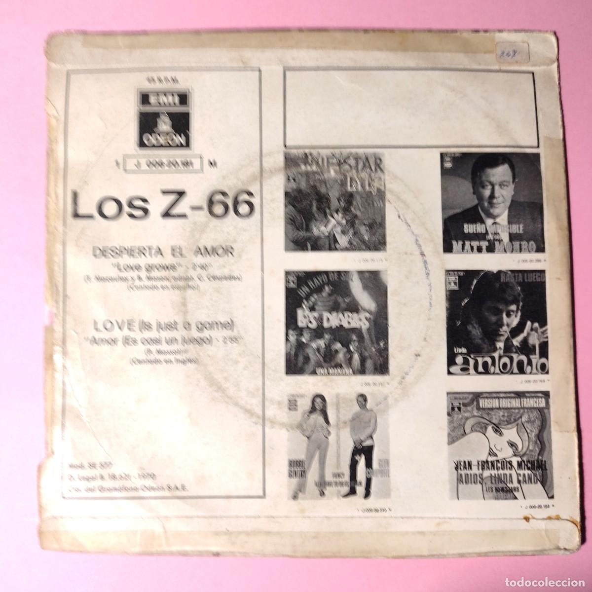 Discos de vinilo: Z 66 . DESPIERTA EL AMOR ** EMI ODEON ** SINGLE ** juani - Foto 2