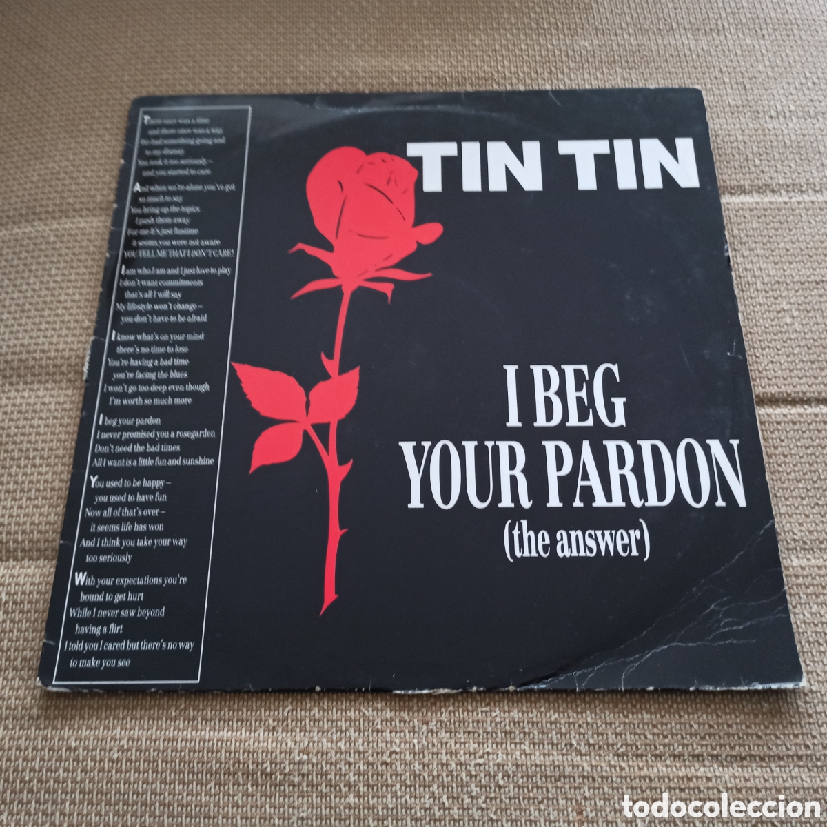 Discos de vinilo: Tin Tin - I Beg Your Pardon (The Answer) (12&rdquo;) - Foto 1