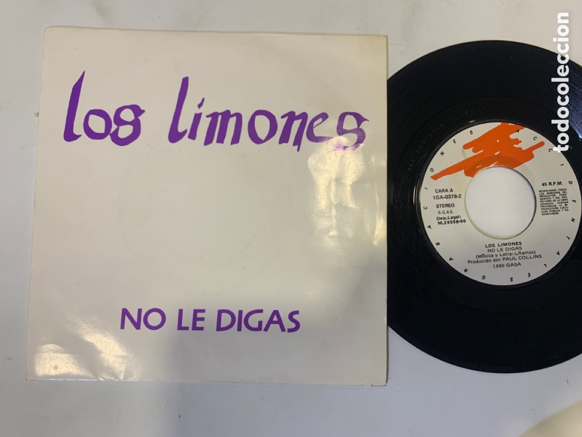 Discos de vinilo: Single los limones no le digas nada - Foto 1