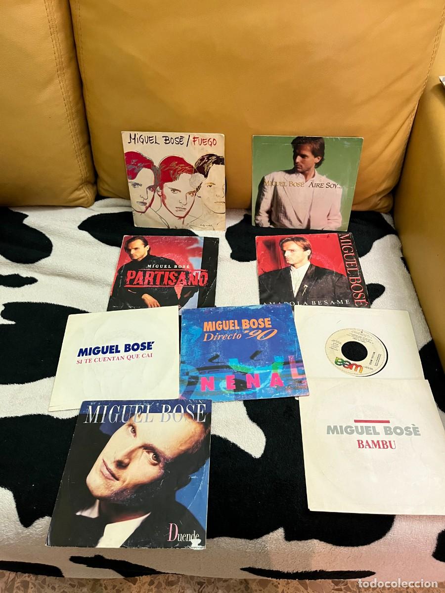 Discos de vinilo: Miguel Bose x10 single - Foto 1