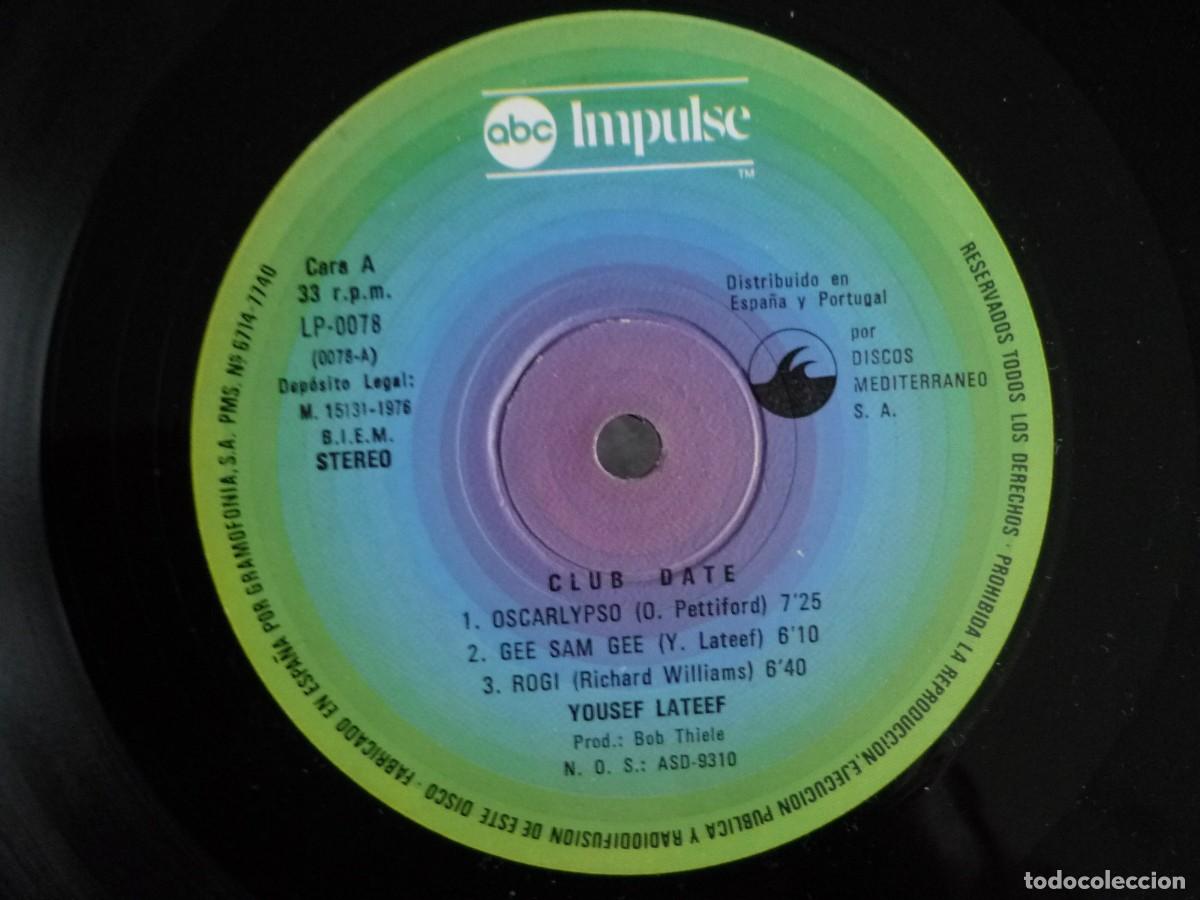 Discos de vinilo: LP vinilo Yusef Lateef, Club Date, Impulse 1976 - Foto 6