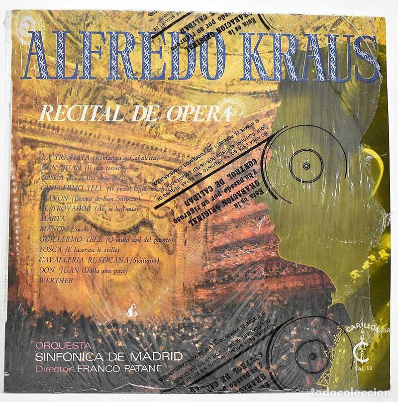 Discos de vinilo: Alfredo Kraus - Recital de Opera. LP - Foto 1