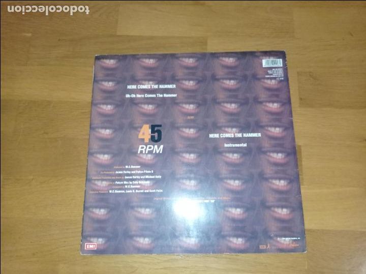 Discos de vinilo: M.C.Hammer-here comes the hammer.maxi - Foto 2