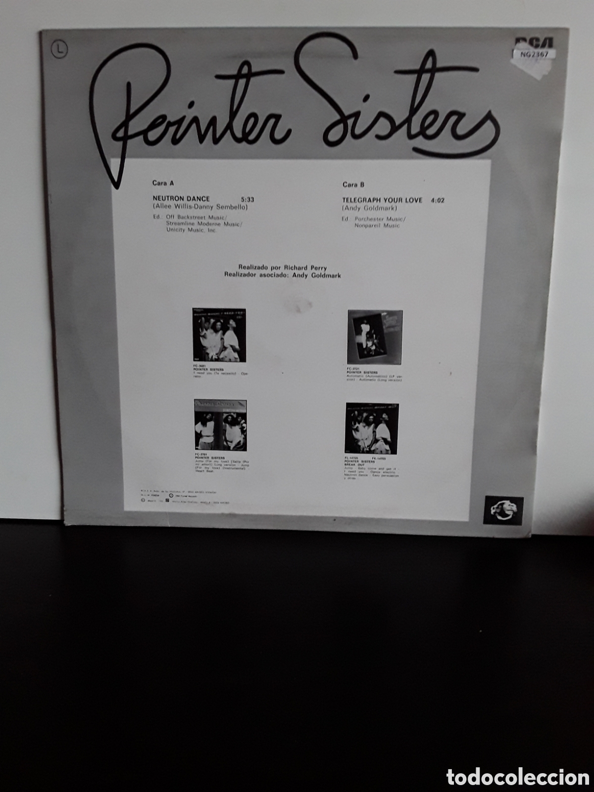 Discos de vinilo: Pointer Sisters &lrm;&ndash; Neutron Dance - Foto 2
