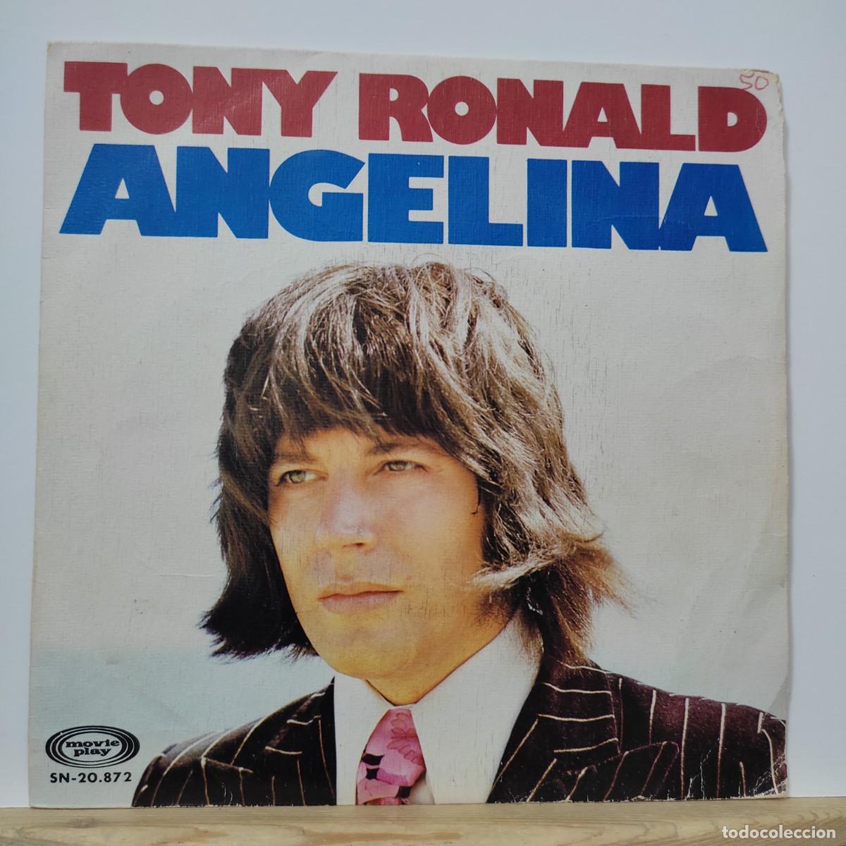 Discos de vinilo: TONY RONALD - ANGELINA - SINGLE - Foto 1