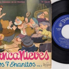 Discos de vinilo: BLANCANIEVES SEGUNDA PARTE WALT DISNEY - EP DE VINILO PRIMERA EDICION ESPAÑOLA- C-12