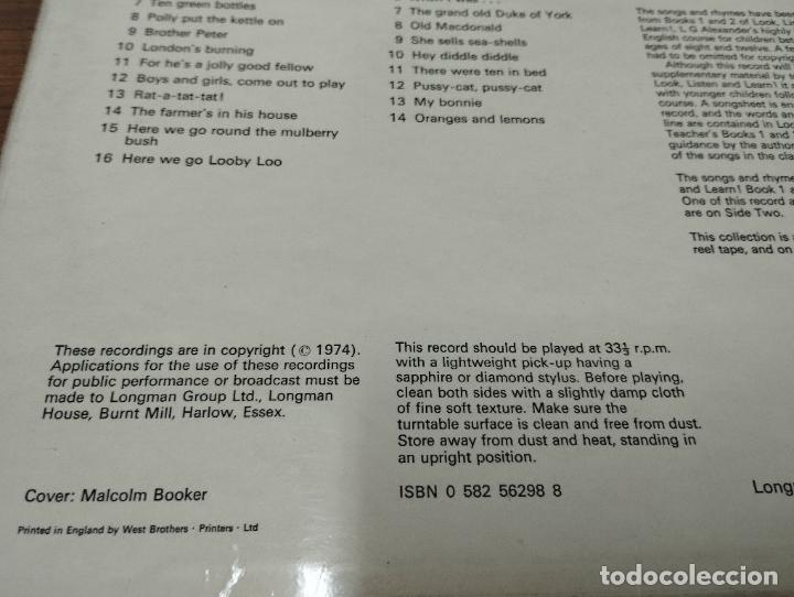Discos de vinilo: 4 DISCOS. LP. EN INGLES. CUENTOS INFANTILES - Foto 4