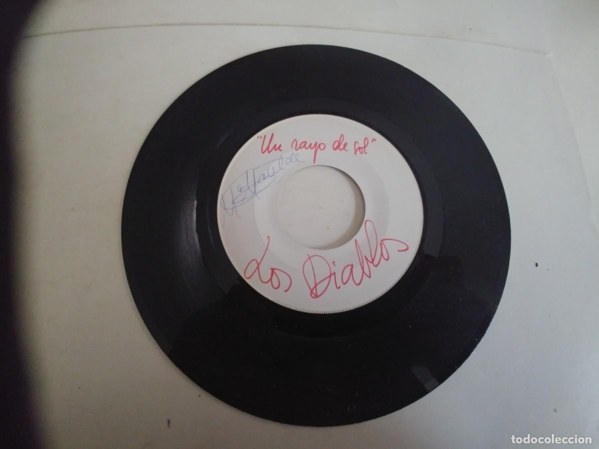 Discos de vinilo: LOS DIABLOS-SINGLE UN RAYO DE SOL-UNA CARA FIRST PRESS - Foto 1