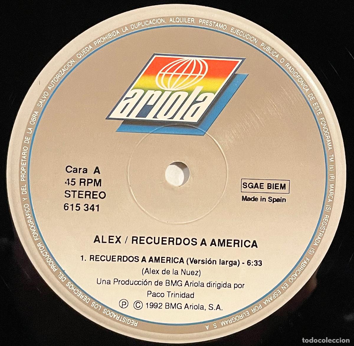 Discos de vinilo: ALEX (PACK 2 MX VINILO) (MX BMG ARIOLA 90s) ESPA&Ntilde;A - Foto 3