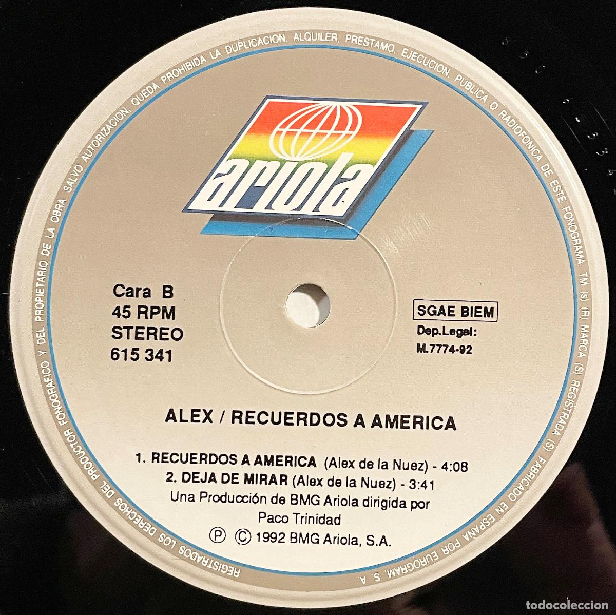 Discos de vinilo: ALEX (PACK 2 MX VINILO) (MX BMG ARIOLA 90s) ESPA&Ntilde;A - Foto 4