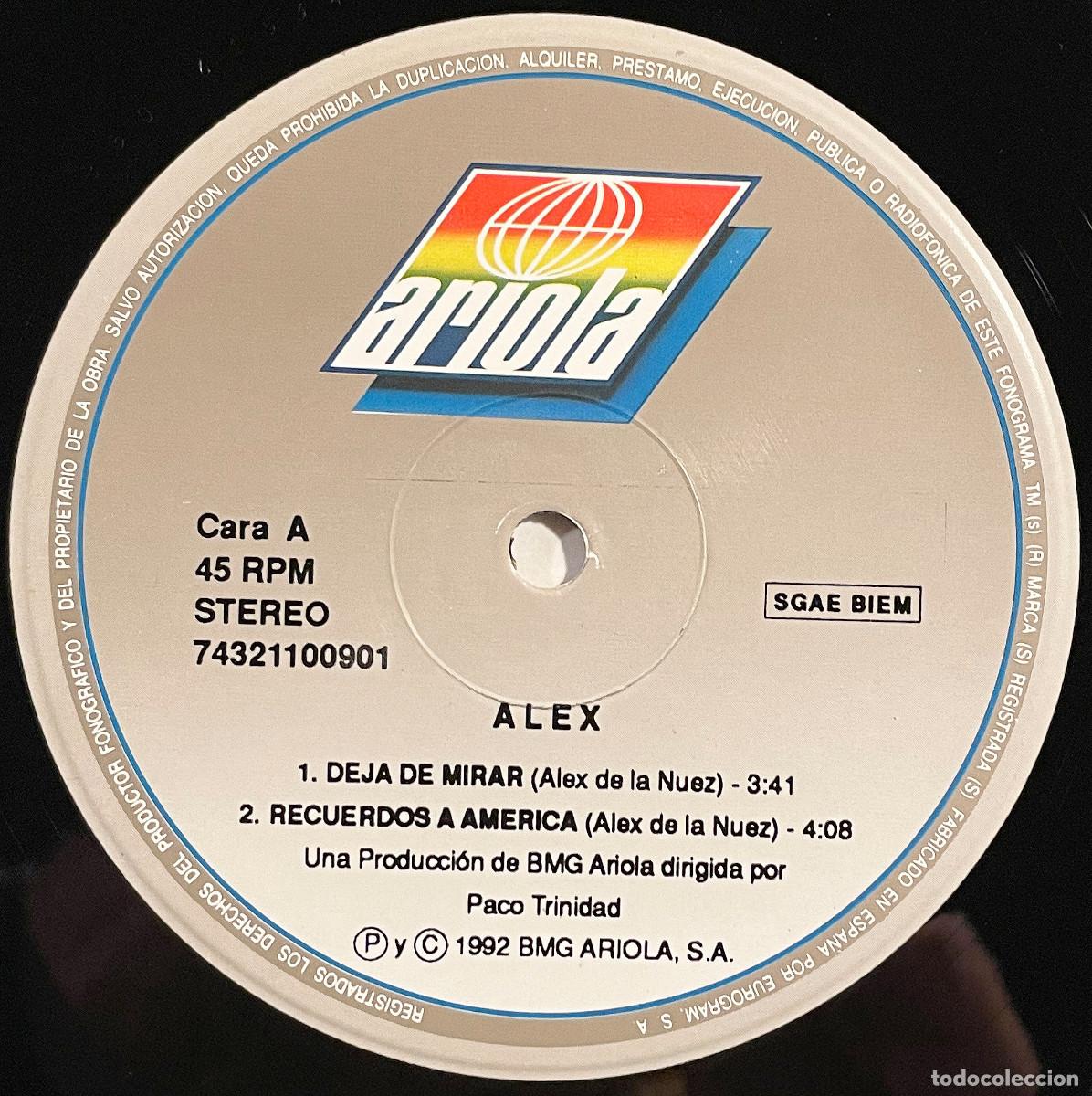 Discos de vinilo: ALEX (PACK 2 MX VINILO) (MX BMG ARIOLA 90s) ESPA&Ntilde;A - Foto 6