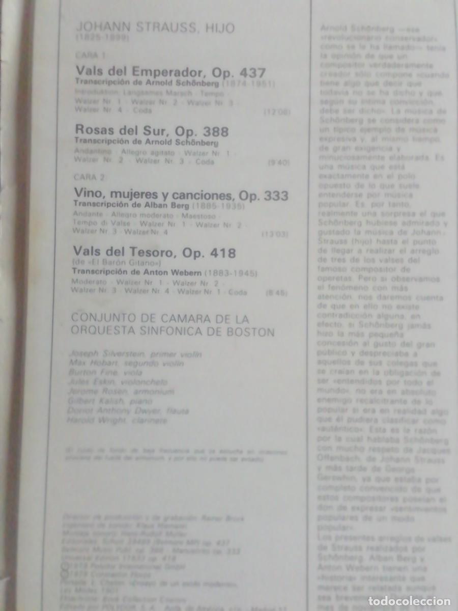 Discos de vinilo: JOHANN STRAUSS. VALSES. DISCO DE VINILO - Foto 2